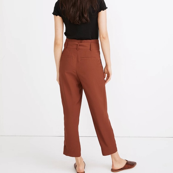 Madewell Drapey Paperbag Pants - Picture 2 of 6
